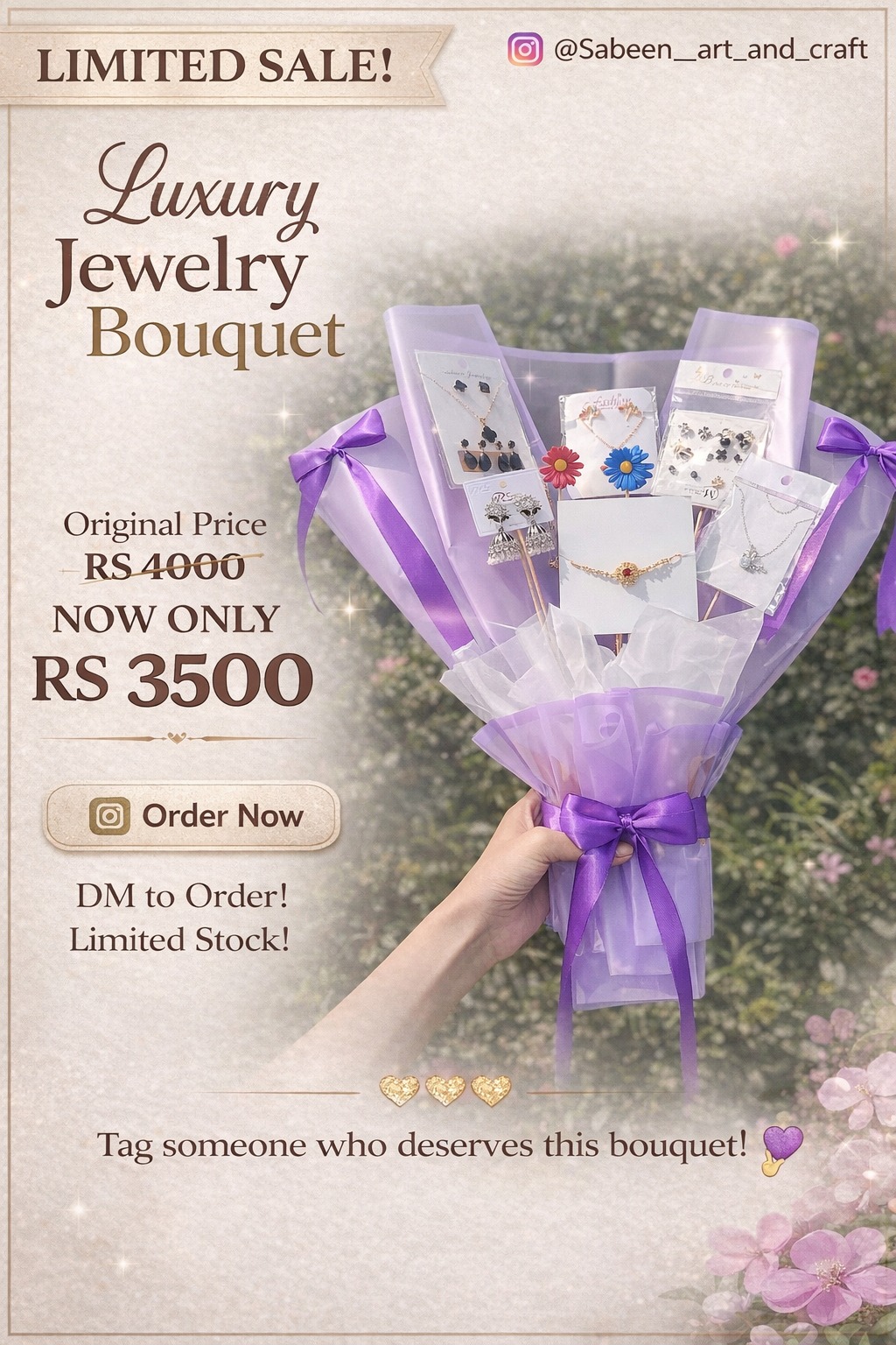 ✨ Handmade Luxury Jewelry Bouquet ✨